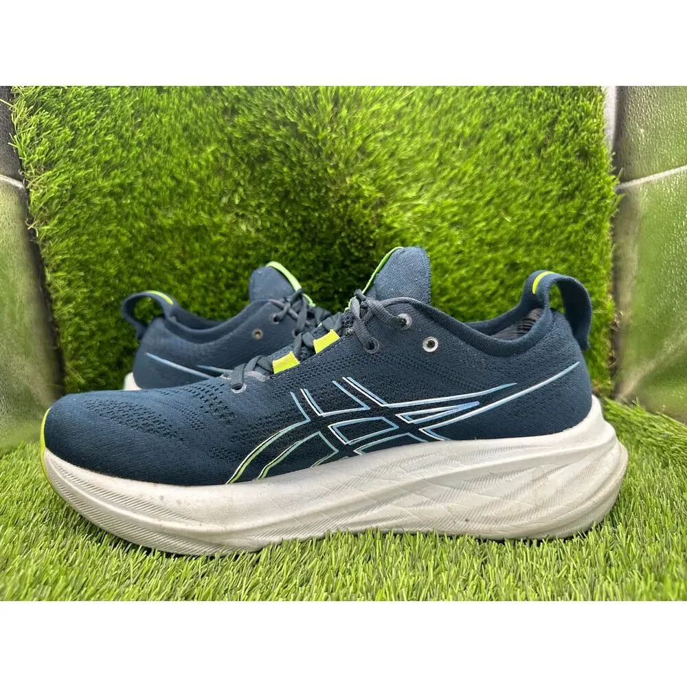 Asics Gel-Nimbus 26 1011B794 Athletic Sneaker Men's 10 Blue Knit Jogging Running